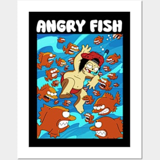 ANGRY FISH Posters and Art